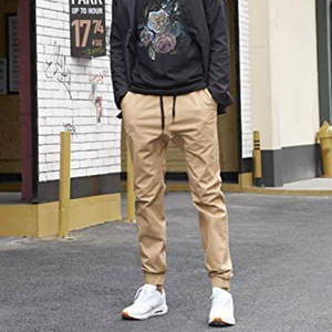 กางเกงจ็อกเกอร์ฤดูหนาวผู้ชาย, กางเกงวอร์มขนแกะแฟชั่นลำลองกางเกงวิ่งฤดูหนาวไซส์ใหญ่พิเศษ - Product Image 3