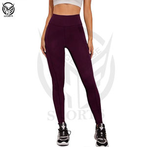 Leggings de colores sólidos con efecto push-up, cintura alta, pantalones de yoga deportivos ajustados para gimnasio, leggings para mujer para fitness. - Product Image 6