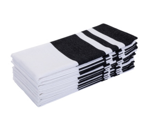 Lot de 6 serviettes de table carrées vintage faites à la main en coton 100% brodées réutilisables et personnalisables pour la maison ou l'avion - Product Image 3