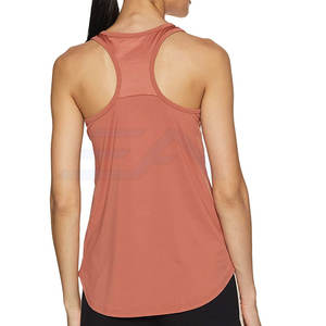 Camiseta sin mangas de alta calidad y transpirable para mujer, con logo frontal, estilo gimnasio, de poliéster/algodón, de secado rápido y ecológica, en venta. - Product Image 2