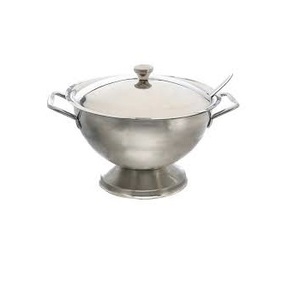 Turen-Juego de porcelana de Metal para servir sopa, proveedor al por mayor, fabricado manualmente en la India, acabado antiguo, la mejor calidad - Product Image 2