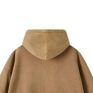 Sweats à capuche zippés pour hommes d'hiver, style streetwear, sweats à capuche surdimensionnés personnalisés pour hommes, sweats à capuche zippés délavés à l'acide, quantité en gros en MOQ BAS - Product Image 5