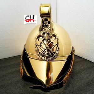 Casco de Bombero de Latón de la Época Victoriana, Auténtico, de la Brigada de Bomberos Británica, de Calvin Handicrafts - Product Image 3