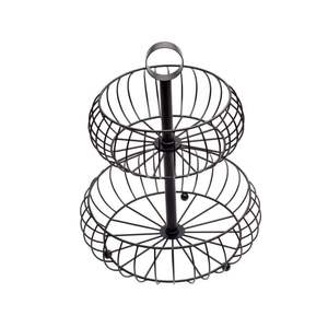 Cesta de Frutas Decorativa de Hierro para un Estilo Elegante en la Encimera de la Cocina, que Ofrece una Exhibición Atractiva y Organizada - Product Image 2