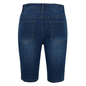 กางเกงขาสั้นผ้ายีนส์ฤดูร้อนของผู้ชายกางเกงขาสั้นผ้ายีนส์ขากว้างสีน้ำเงินแฟชั่นสตรีทสบายๆทุกวันพอดีหลวมและสบาย - Product Image 5