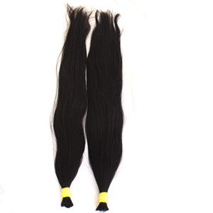 Extensions de cheveux vierges indiens naturels crus 100g faisceaux à double trame lâche vague profonde couleur naturelle rapport élevé mourant des couleurs plus foncées - Product Image 3