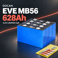 Cellule prismatique LiFePO4 EVE MB56 628Ah 3.2V Grade A LF628, 8000 cycles, pour pack solaire ESS DIY 16S 51.2V, entrepôt US Houston