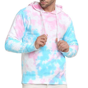 Venta caliente algodón mezclado hombres Tie Dye sudaderas con capucha de alta calidad Material duradero hombres Tie Dye sudaderas con capucha - Product Image 1