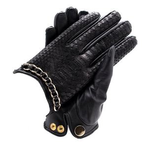 High Quality 100% Genuine <b>Sheepskin</b> Leather <b>Gloves</b> Full-Finger Breathable New-Style Custom Wholesale Price Daily Cycling-Parties - Product Image 2