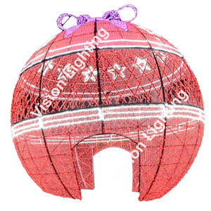 230V Noël et Thanksgiving <span class=keywords><strong>Vacances</strong></span> IP65 Décorations Extérieures RVB DMX512 Ball Arch Motif Light - Product Image 2