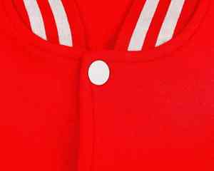 Qualité supérieure Letterman Baseball School College Bomber Varsity Jacket rouge et blanc en cuir véritable manches veste hommes femmes - Product Image 2