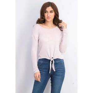 Top casual con stampa per ragazzi Crave Fame, con laccetti sul davanti e decorazioni con bottoni, colore rosa brillante, taglia piccola, comodo ed elegante - Product Image 1