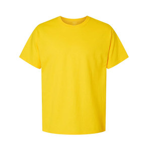 Moda para hombre Loose Fit Crewneck Camiseta sólida Atlético Ligero Manga corta Gimnasio Entrenamiento Camisetas Amarillo - Product Image 1