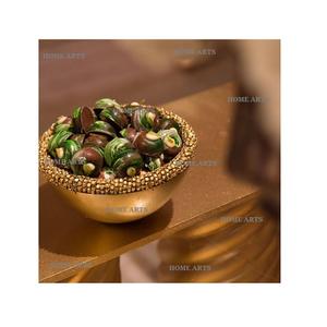 Bol de service en aluminium de conception antique bol de chocolats de forme ronde de taille personnalisée au prix le plus bas - Product Image 1