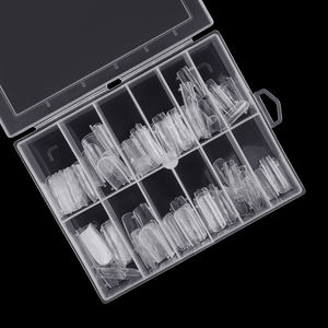 <span class=keywords><strong>BQAN</strong></span> personalizado diamante almendra corto Sistema de uñas de doble forma molde de extensión puntas de uñas artificiales de lujo uñas postizas de doble forma - Product Image 2