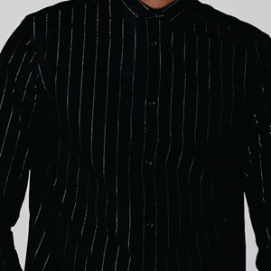 Haute élasticité respirant confortable sans plis à manches longues et longues robe sans repassage chemise décontractée d'affaires - Product Image 4