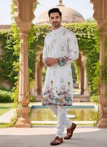 Rayon imprimé attrayant avec broderie Kurta Pajama Exportateur et fournisseur mondial de Surat au prix le plus bas - Product Image 2
