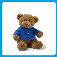 Ours en peluche unisexe en polyester et coton doux, design personnalisé de haute qualité, rembourrage en PP doux, mignon et amusant, 30 cm, pour enfants et adultes