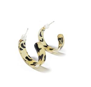 Pendientes de Resina Epoxi para Mujer, Joyería de Moda para Fiesta y Compromiso, Pendientes de Aro de Resina de Alto Pulido, Calidad Superior - Product Image 1