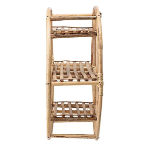 Étagère en rotin beige fabriquée au Vietnam matériau écologique utilisé pour la décoration de la maison étagère de rangement en gros - Product Image 2