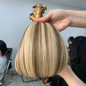 ผมต่อแบบมัดมือสำหรับต่อผมมัดมือรัสเซียผมมนุษย์ดิบไร้รอยต่อ - Product Image 6