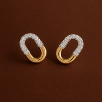 Pendientes de Oro Sólido de 14K con Diamantes Cultivados en Laboratorio, Corte Brillante, Color E, Claridad VVS VS, 0.24 Quilates, Certificados por IGI, Modernos y Elegantes para Mujer