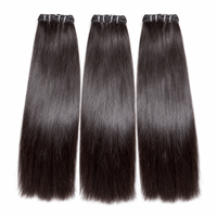 Extensions de cheveux humains 100% naturels de qualité supérieure, tissage lisse, vente en gros personnalisée