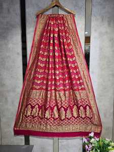 Exclusif Pure viscose Georgette dupatta meilleure qualité tissu style pakistan multicolore dupatta - Product Image 6