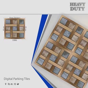 40x40cm Foshan Factory hecho a medida coche Digital Exterior cerámica 16x16 porcelana Digital piso estacionamiento 400x400mm azulejos esmaltados - Product Image 3