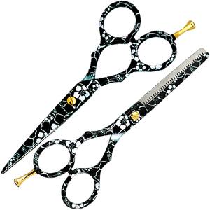 ชุดกรรไกรตัดผมสแตนเลส2ชิ้นมีดตัดผมปรับแต่งทรงผมด้วยตัวเองสำหรับร้านเสริมสวย - Product Image 6