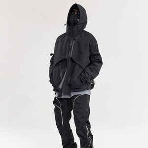 2025เสื้อแจ็กเก็ตกันฝนแขนยาวผ้าไนลอนสำหรับผู้ชายแบบซิปทรงหลวมสไตล์สตรีทเสื้อกันฝนขนาดใหญ่สำหรับฤดูหนาวที่ดีที่สุดขายดี - Product Image 3