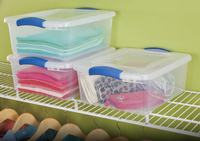 Conteneurs de rangement rectangulaires multifonctionnels en plastique PP moulé par injection, écologiques, avec couvercle, modernes, pour vêtements, vente en gros