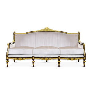 Best Quality Premium Fabric Upholstery Plush <b>Cushioning</b> Solid Hardwood Frame Three <b>Seat</b> Imperial Louis XVI European Apartment - Product Image 1