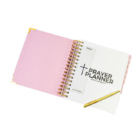 Carnet de prière et de manifestation d'affirmations à spirale relié rigide avec impression personnalisable