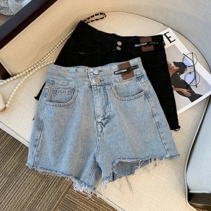 Y2k Lâche Denim Bermuda Shorts pour Femmes Taille Basse Jambe Large Genou Longueur Fit D'été Jeans Shorts Streetwear - Product Image 1