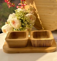 Récipient à condiments décoratif de mariage du Ramadan avec couvercle en bois couvercle de plateau en métal bocal de dattes de fruits secs stockage d'affaires et de cadeaux