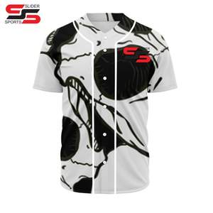 Maillot de baseball dégradé respirant et tendance personnalisé pour hommes maillot de baseball professionnel personnalisé pour les matchs - Product Image 4