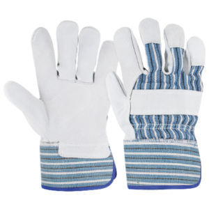 Guantes de trabajo de cuero dividido de piel de vaca de alta resistencia Protección de manos de seguridad industrial Característica de protección personal resistente al calor - Product Image 6