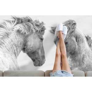 Tapis imprimé : Tendance, fin, motif animalier, élégant, décoration de salon, deux chevaux, style ferme, personnalisé, tapis de couloir, tapis en velours de luxe - Product Image 5