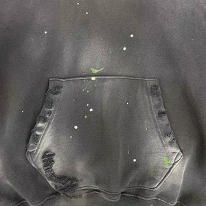 เสื้อฮู้ดดี้แบบย้อมสีเอซิดวอชสำหรับฤดูหนาว สีและโลโก้สั่งทำได้ ผ้าฝ้ายฟลีซ 100% แห้งเร็ว ระบายอากาศดี ทรงไหล่ตก คุณภาพสูง สั่งทำได้ - Product Image 2