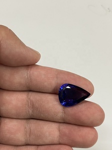 Tanzanita Natural Color Azul Real de Alta Calidad, Forma de Pera, Gran Tamaño, 16.20 Quilates, Piedra Preciosa Suelta, Certificada por IGI, Tratada con Calor - Product Image 4
