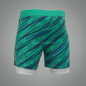 2024 Men's <b>Mid</b> Waist Gym Shorts Breathable 2-in-1 <b>Layer</b> Sport Track Workout Zipper Fly Closure Casual Hot Shorts XS Size Canvas - Product Image 6