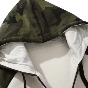 Sweat à capuche zippé premium pour homme 2025 – 100 % coton molletonné, coupe oversize, hiver, logo brodé, style sportif, écologique, respirant - Product Image 2