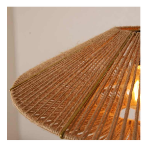 Meilleure vente Lampe en rotin faite à la main Eco-Conscious Sustainable Lighting Decorative Pendant Light Home Cafe Vietnam Bamboo Supplier - Product Image 5