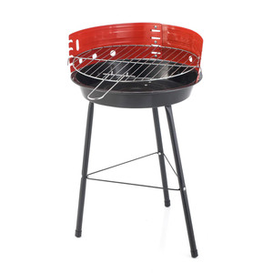 Barbecue rond au charbon de bois 30 cm, finition rouille - Product Image 4