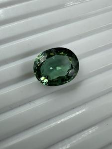 Alta calidad, 6,90 quilates, zafiro verde raro, piedra preciosa facetada suelta, piedra preciosa suelta de calidad súper fina - Product Image 4