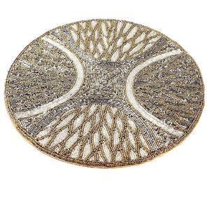 เสื่อปูโต๊ะประดับลูกปัดลายดอกไม้มาใหม่ผู้ผลิตและจัดจำหน่ายจำนวนมากผลิตในอินเดีย - Product Image 6