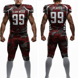 Uniforme de Fútbol Americano con Diseño Elegante, Sublimado con Tela Resistente para Jugadores Profesionales - Product Image 4