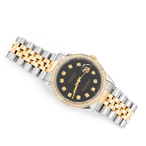 Reloj de Lujo con Esfera de Cristal y Movimiento de Cuarzo, con Incrustaciones de Moissanita en Tono Dorado, Estilo Hip Hop con Aspecto de Diamantes - Product Image 3