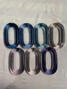 Acentos de pared de cadena acrílica moderna colgante de resina hecho a mano para decoración del hogar - Product Image 2